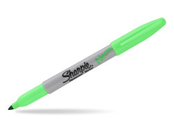 Sharpie Fine Neon Green Marker