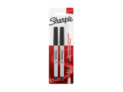 Sharpie Permanent Markers Ultra-Fine Point 0,5 mm, Black 2 pcs.