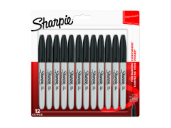 Sharpie Permanent Marker fine Black - 12 pcs. set