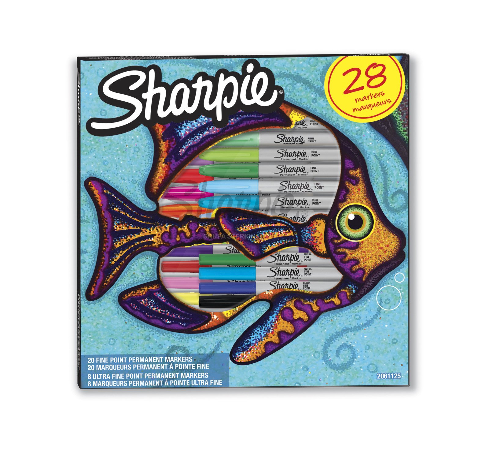 Sharpie Permanent Marker Set "Fish" mix 28 pcs.