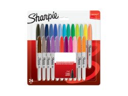 Sharpie Permanent Markers Fine Point Assorted Colours 24 pcs.