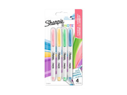 Sharpie S-Note Creative Colouring Marker Pens, Highlighter pens, Pastel Colours 4 pcs.