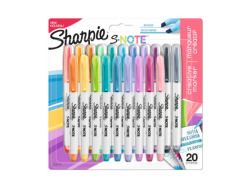 Sharpie S-Note Creative Colouring Marker Pens, Highlighter pens, Pastel Colours 20 pcs.