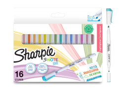 Sharpie S-Note Creative Colouring Marker Pens, DUO Mix Colours 16 pcs.