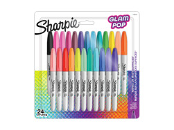 Sharpie Permanent Markers Fine Glam Pop 24 pcs