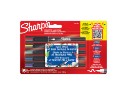 Sharpie Creative Marker Acrylic Paint Pens, Brush tip - 5 pcs.