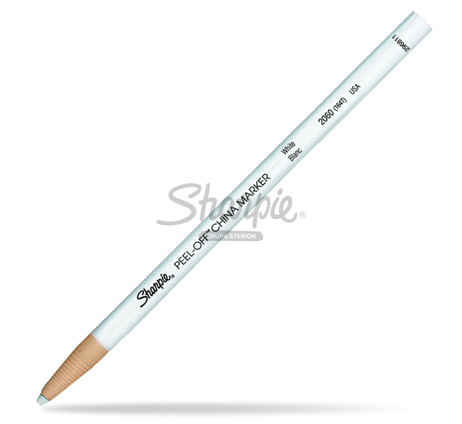 Sharpie Peel Off China Marker, White, Wax Marks on Glass & Plastic - 1 pcs.