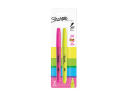 Sharpie Pocket Highlighters Narrow Chisel Tip Assorted Fluorescent Colours 2 pcs.