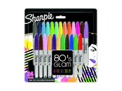 Sharpie Permanent Marker Set 80"s Glam 24 colours